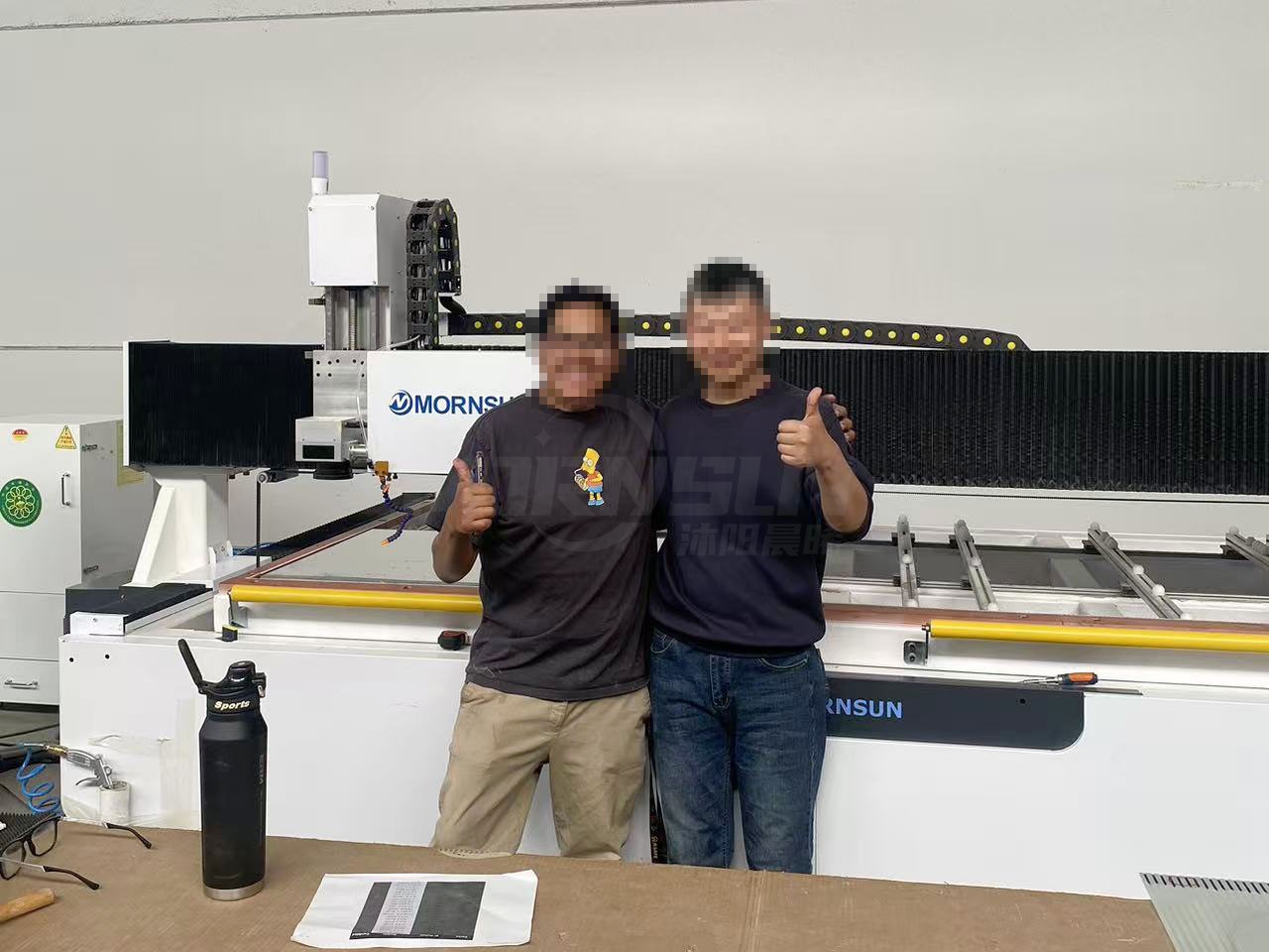 Machine de sablage laser avancée Mornsun de 3e génération en Europe